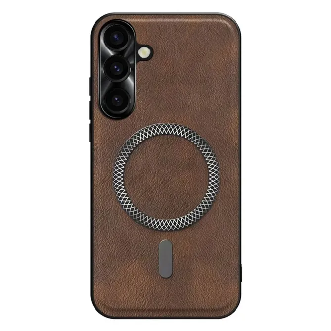 Coque Samsung Galaxy S26 Protection Caméra Métal et Dos Cuir