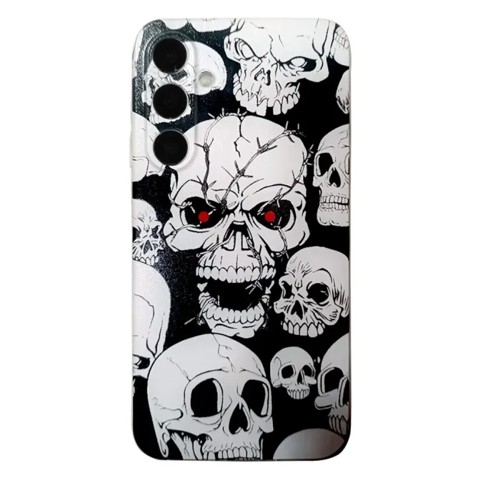 Coque Samsung Galaxy S26 Têtes de Mort Gothique