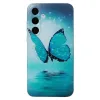 Coque Samsung Galaxy S26 Papillon Turquoise Aquarelle