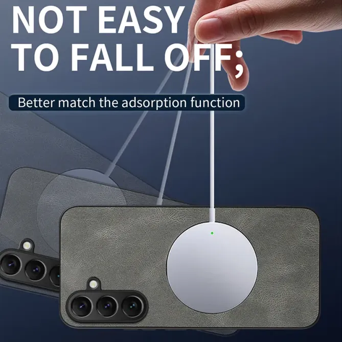 Coque Samsung Galaxy S26 MagSafe Nappa avec 2 verre trempé