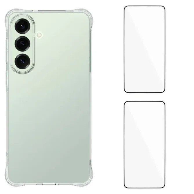 Pack Samsung Galaxy S26 | Coque Coins Renforcés avec 2 Verre Trem