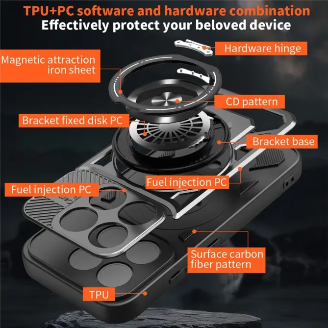 Coque Xiaomi 17 Magnétique avec Support Rotatif