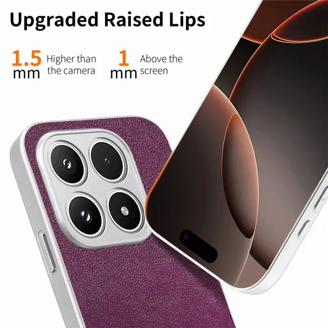 Coque Xiaomi 17 Magnétique à Motif Nœud Papillon en Simili Cuir