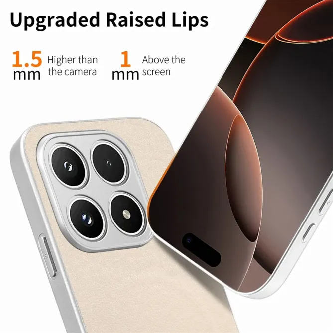 Coque Xiaomi 17 Magnétique à Motif Nœud Papillon en Simili Cuir