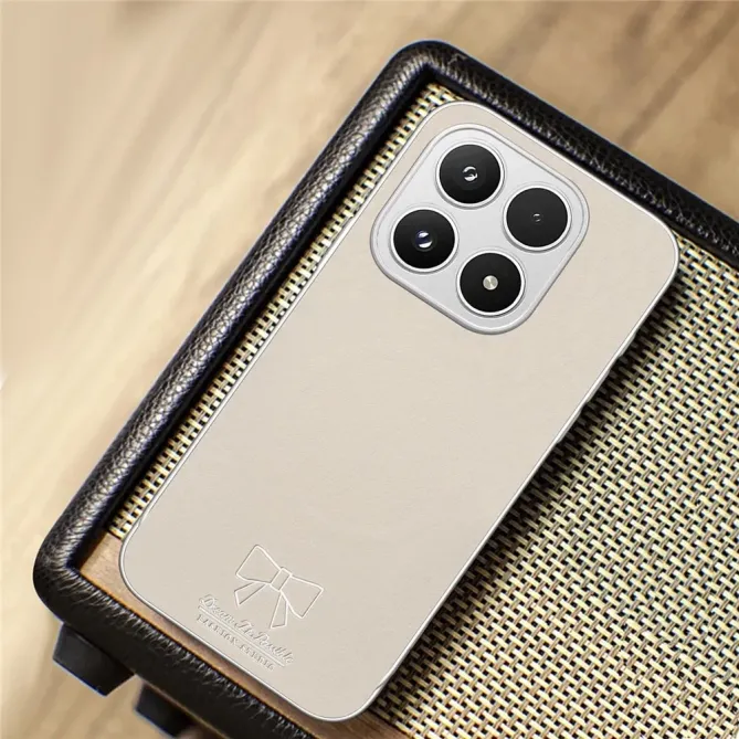 Coque Xiaomi 17 Magnétique à Motif Nœud Papillon en Simili Cuir