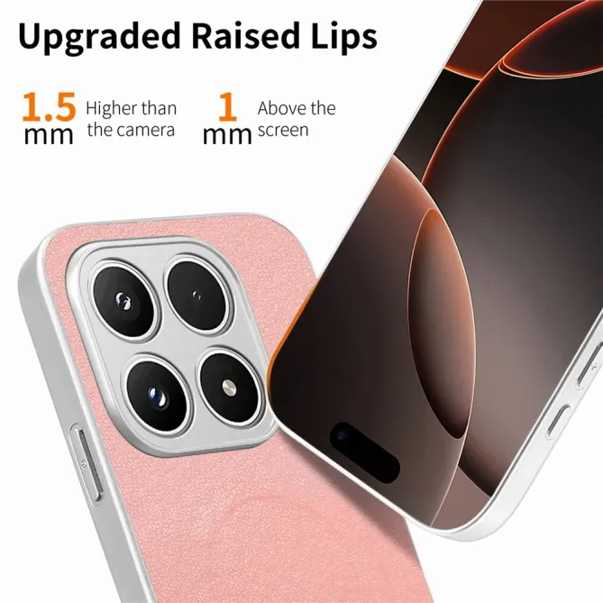 Coque Xiaomi 17 Magnétique à Motif Nœud Papillon en Simili Cuir