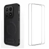 Coque Xiaomi 17 Carbone Magnétique avec 2 Verres Trempés