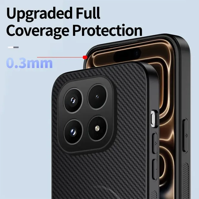 Coque Xiaomi 17 Carbone Magnétique avec 2 Verres Trempés