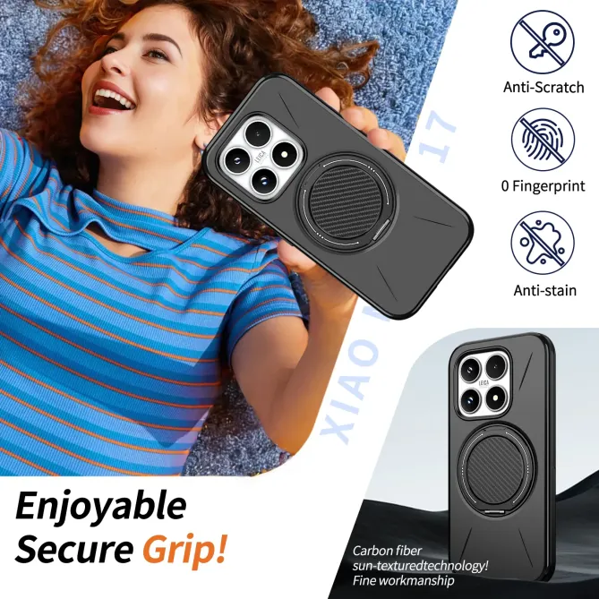 Coque Xiaomi 17 Magnétique avec Anneau Rotatif | Orbit-Shield