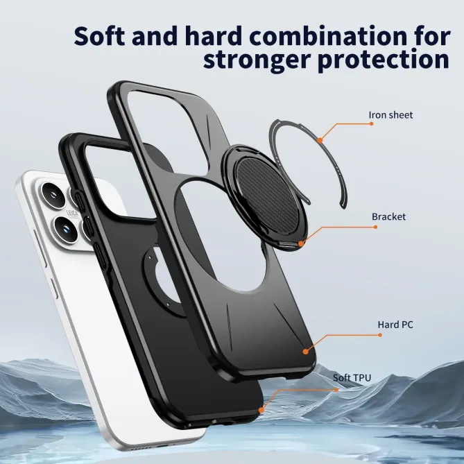 Coque Xiaomi 17 Magnétique avec Anneau Rotatif | Orbit-Shield