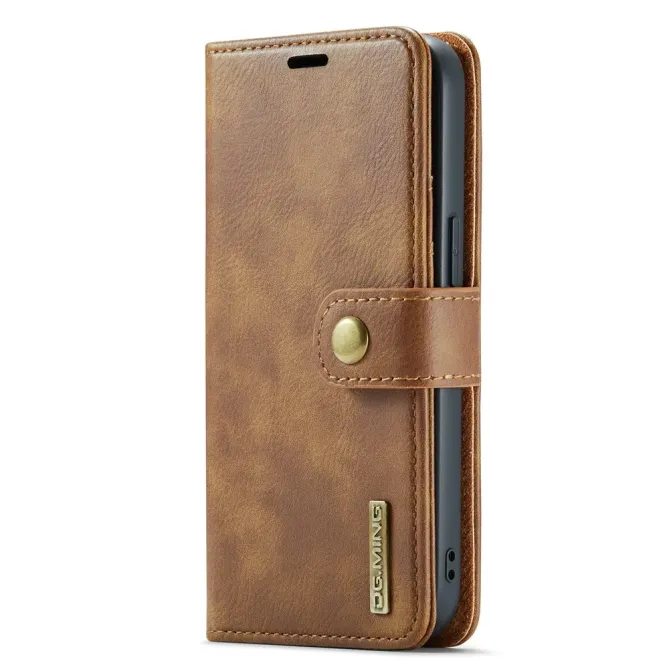 Housse iPhone 17e / 16e DG.MING détachable en cuir véritable