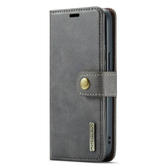 Housse iPhone 17e / 16e DG.MING détachable en cuir véritable