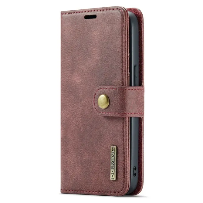 Housse iPhone 17e / 16e DG.MING détachable en cuir véritable