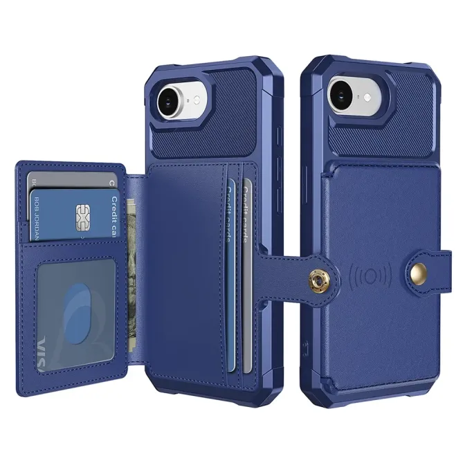 Coque iPhone 17e / 16e Porte-cartes Simili Cuir et TPU