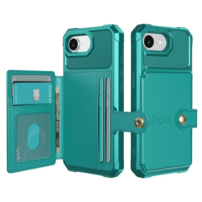 Coque iPhone 17e / 16e Porte-cartes Simili Cuir et TPU