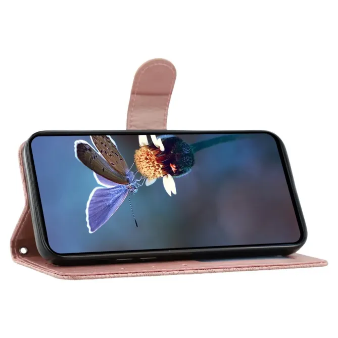 Housse iPhone 17e / 16e Fleurs Dentelle en Simili Cuir