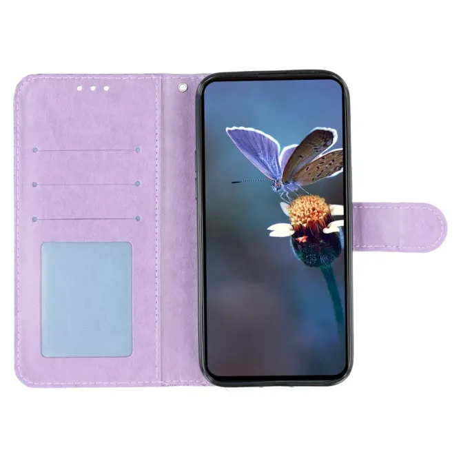 Housse iPhone 17e / 16e Fleurs Dentelle en Simili Cuir