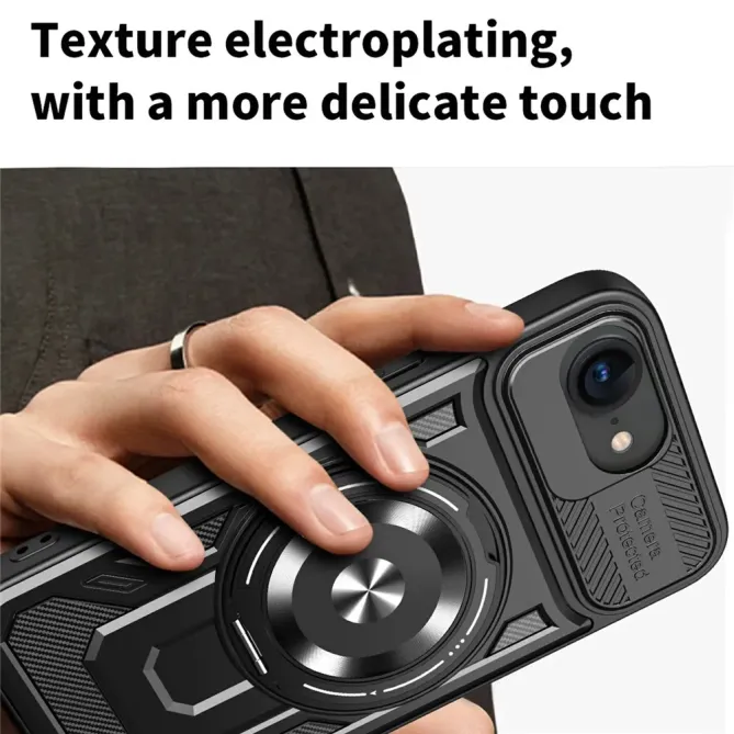 Coque iPhone 17e / 16e Magnétique avec Anneau Support Rotatif