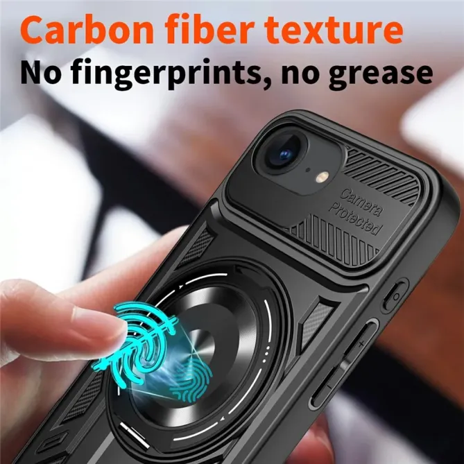 Coque iPhone 17e / 16e Magnétique avec Anneau Support Rotatif