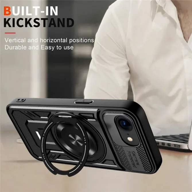 Coque iPhone 17e / 16e Magnétique avec Anneau Support Rotatif