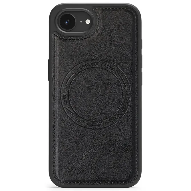 Coque iPhone 17e / 16e Compatible MagSafe Effet Cuir