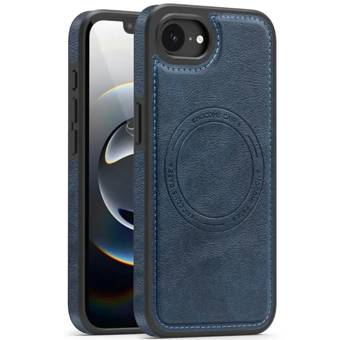 Coque iPhone 17e / 16e Compatible MagSafe Effet Cuir