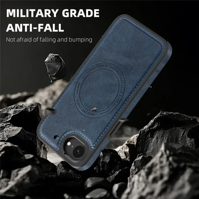 Coque iPhone 17e / 16e Compatible MagSafe Effet Cuir