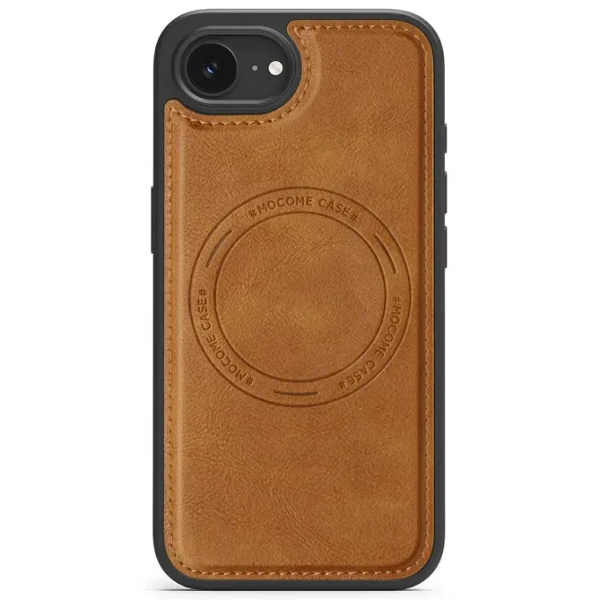 Coque iPhone 17e / 16e Compatible MagSafe Effet Cuir