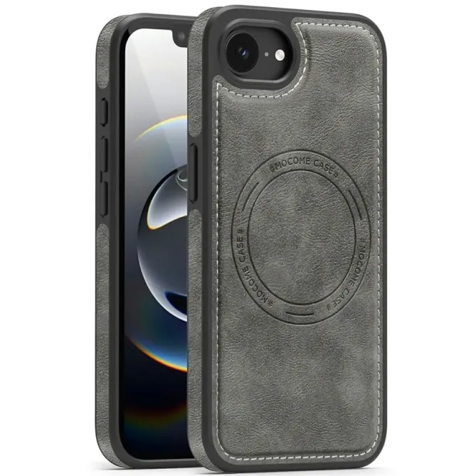 Coque iPhone 17e / 16e Compatible MagSafe Effet Cuir