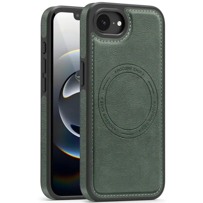 Coque iPhone 17e / 16e Compatible MagSafe Effet Cuir