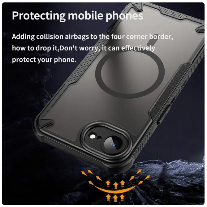 Coque iPhone 17e / 16e Magnétique Bumper Antichoc | Rugged-Frost