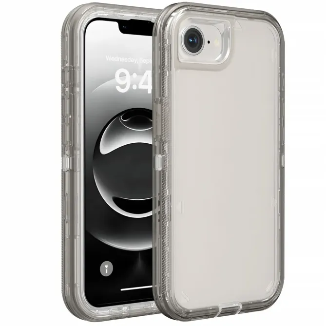 Coque iPhone 17e / 16e 3 en 1 Démontable Transparente Antichoc