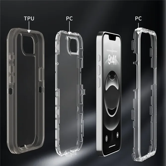Coque iPhone 17e / 16e 3 en 1 Démontable Transparente Antichoc