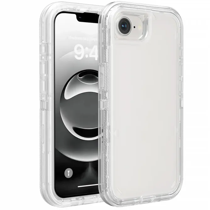 Coque iPhone 17e / 16e 3 en 1 Démontable Transparente Antichoc