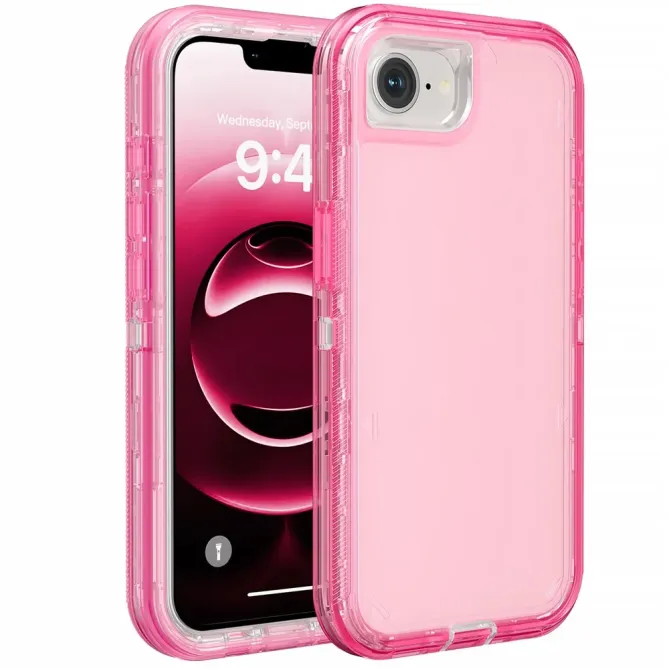 Coque iPhone 17e / 16e 3 en 1 Démontable Transparente Antichoc