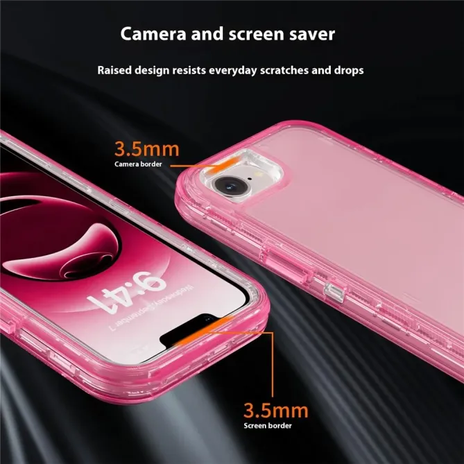Coque iPhone 17e / 16e 3 en 1 Démontable Transparente Antichoc