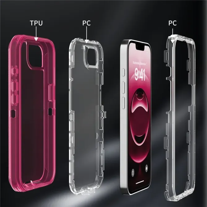 Coque iPhone 17e / 16e 3 en 1 Démontable Transparente Antichoc