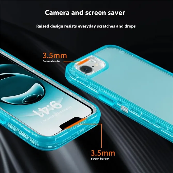 Coque iPhone 17e / 16e 3 en 1 Démontable Transparente Antichoc