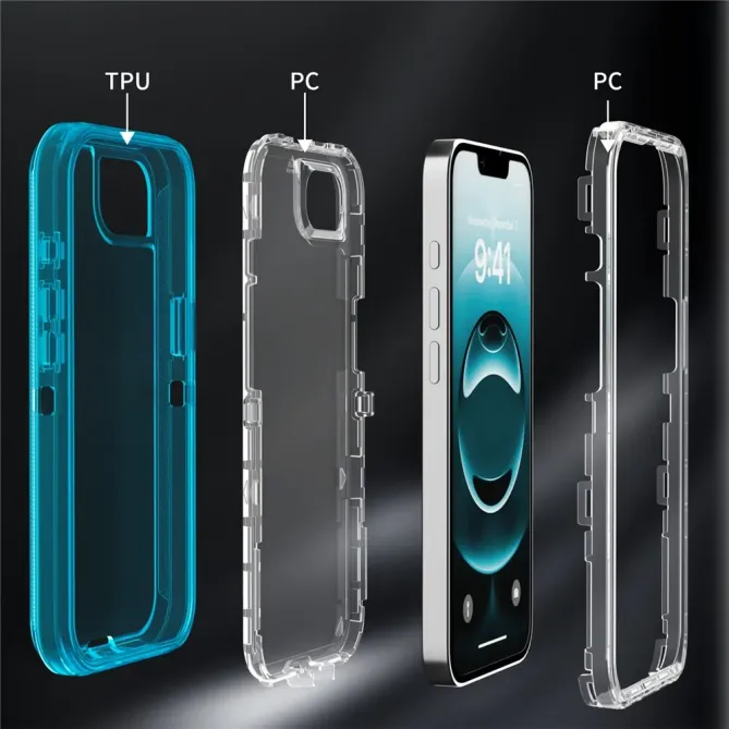Coque iPhone 17e / 16e 3 en 1 Démontable Transparente Antichoc