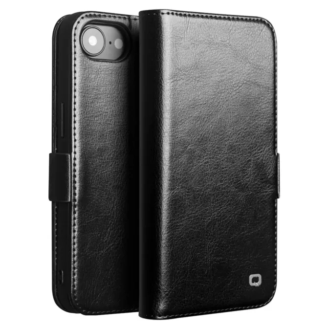 Housse iPhone 17e / 16e QIALINO en cuir véritable