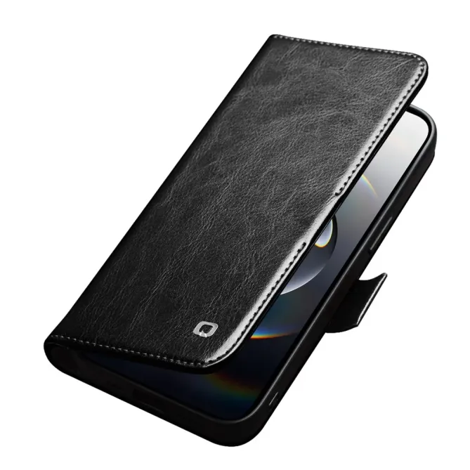 Housse iPhone 17e / 16e QIALINO en cuir véritable