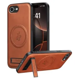 Coque iPhone 17e / 16e Effet Cuir avec Support | Laneberg