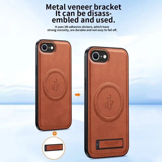 Coque iPhone 17e / 16e Effet Cuir avec Support | Laneberg