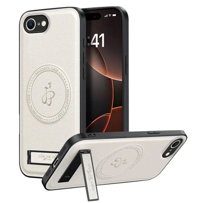 Coque iPhone 17e / 16e Effet Cuir avec Support | Laneberg