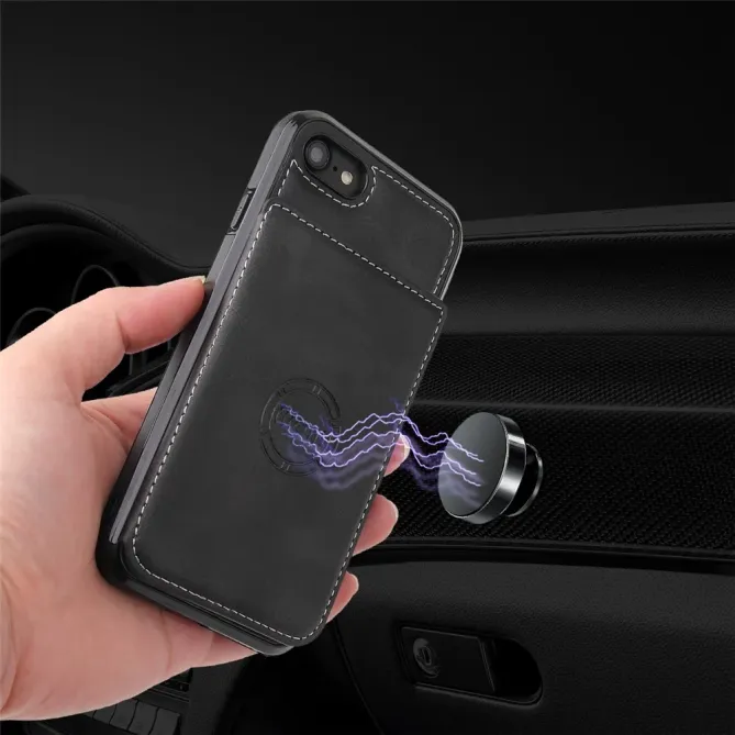 Coque iPhone 17e / 16e Portefeuille Support Similicuir