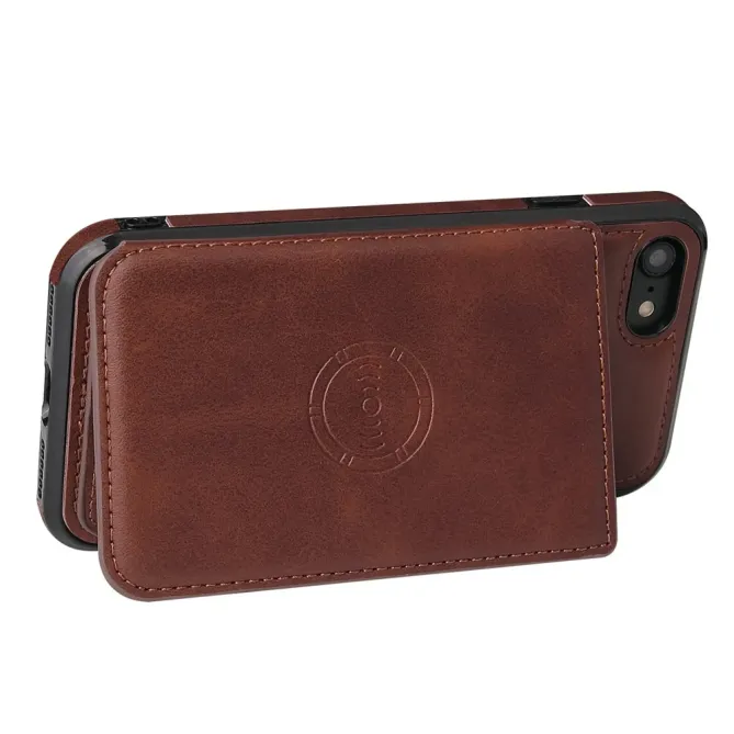 Coque iPhone 17e / 16e Portefeuille Support Similicuir