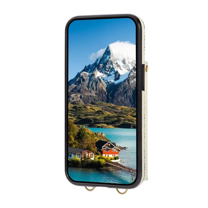 Coque iPhone 17e / 16e Portefeuille Bandoulière Matelassé