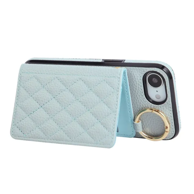 Coque iPhone 17e / 16e Portefeuille Bandoulière Matelassé