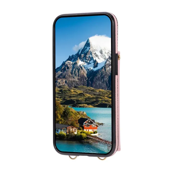 Coque iPhone 17e / 16e Portefeuille Bandoulière Matelassé