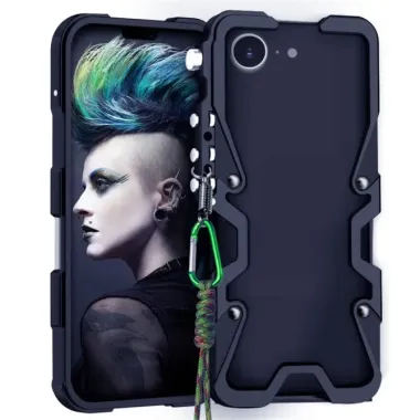 Coque iPhone 17e / 16e Bumper Mechanical Arm en Alliage d'Aluminium